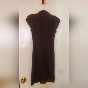 NWT Jessica Simpson Little Black Draped Dress.
